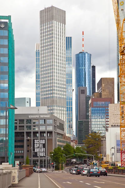 Hlavní, panoráma Frankfurtu am — Stock fotografie