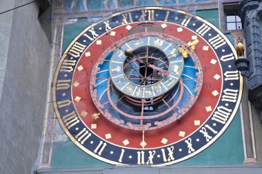 Bern. Fragment zodiacal hours Clock Tower  clipart