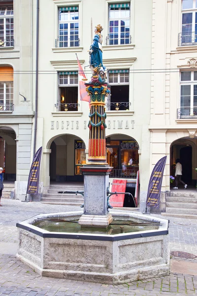 Switzerland, Berne, fountain Justice — Stock Photo, Image