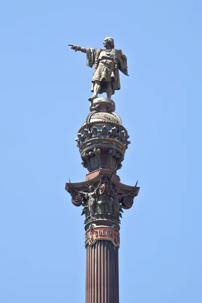 Barcellona. Monumento a Cristoforo Colombo — Foto Stock