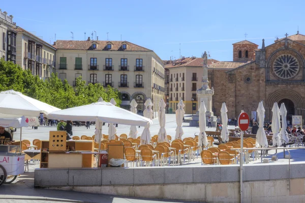 Avila, utca-és városrészlet — Stock Fotó