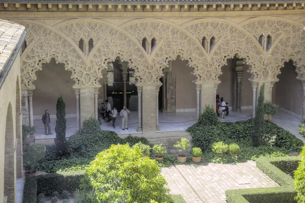 Zaragoza. aljafer palác — Stock fotografie