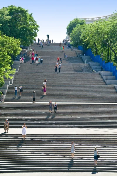 Potemkin Escaleras en la ciudad de Odessa —  Fotos de Stock