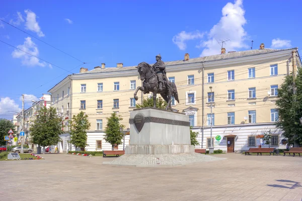 Monument to the prince to Mikhail of Tver — Stock Photo, Image