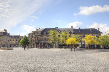 Reims şehrin tarihi merkezi 