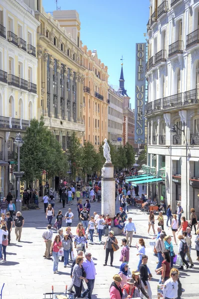 Madrid. torget puerta del sol — Stockfoto