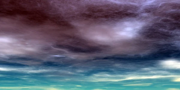 Atmósfera Del Planeta Nubes Cielo Planeta Extraño Ilustración — Foto de Stock