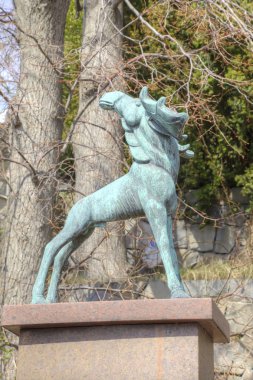 Stockholm'de Ulusal Heykel Parkı millesgarden