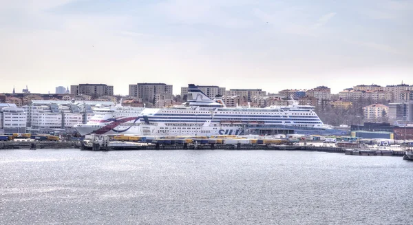 Stockholms. Hafen — Stockfoto