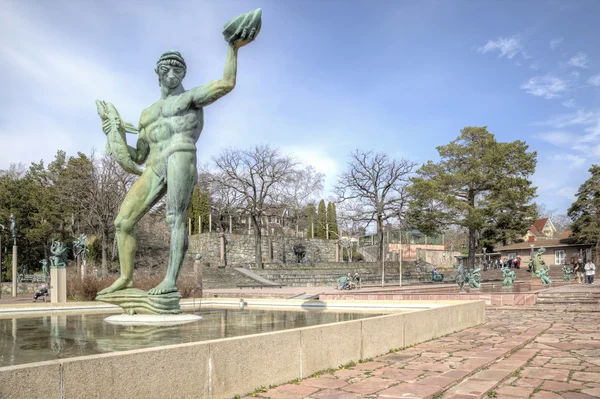 ストックホルムの国立彫刻公園ミレスゴーデン彫刻庭園 — ストック写真