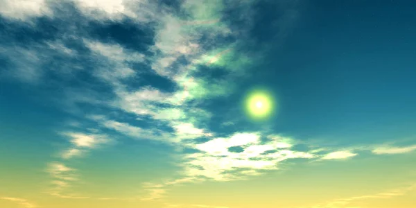 Atmosfeer Van Planeet Wolken Lucht Van Een Vreemde Planeet Een — Stockfoto