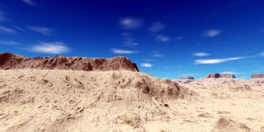 Fantezi uzaylı gezegeni. Dağ. 3B illüstrasyon