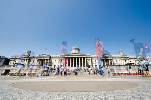 ロンドン - 国立博物館 - トラファルガー広場 ストック写真