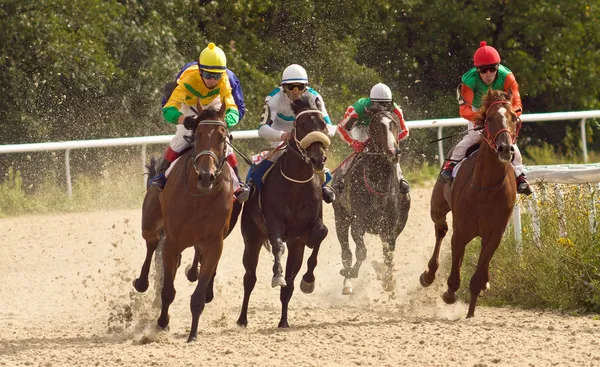 Corrida de cavalos — Fotografia de Stock