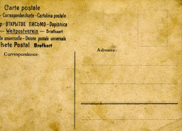 Eski Posta Kartı. — Stok fotoğraf