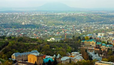 Pyatigorsk tatil köyü kuş bakışı, Kafkasya, Rusya.