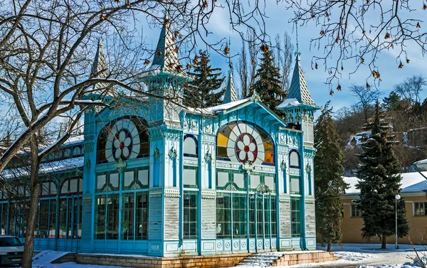 Vista Sobre Lermontov Galeria Lugares Famosos Resort Pyatigorsk Imagens De Bancos De Imagens