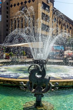 Old fountain in the center Yerevan,Armenia.
