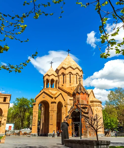 Yerevan Armenia Abril 2019 Santa Mãe Deus Igreja Katoghike Surb — Fotografia de Stock