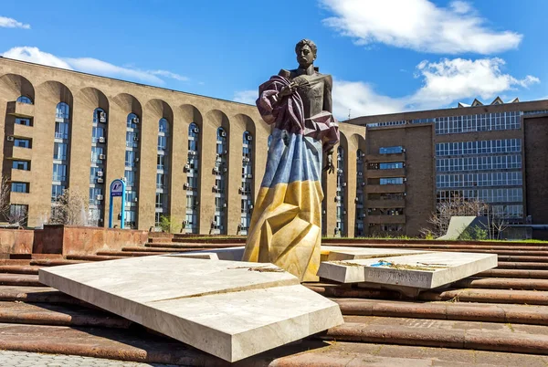 Yerevan Armenia April 2019 Monument Aram Manukyan Founder First Republic — Stock Photo, Image