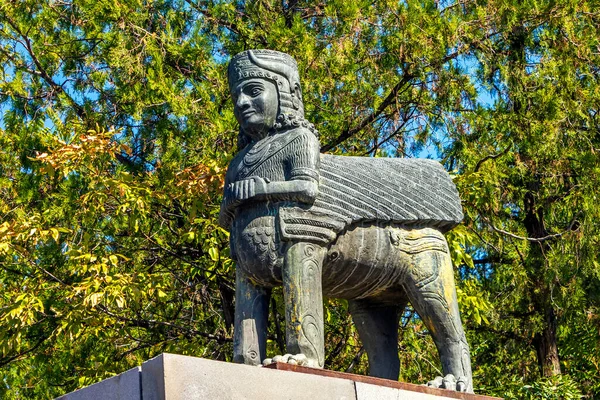 Erevan Armenie Septembre 2017 Sphinx Dans Bâtiment Musée Historique Erevan — Photo