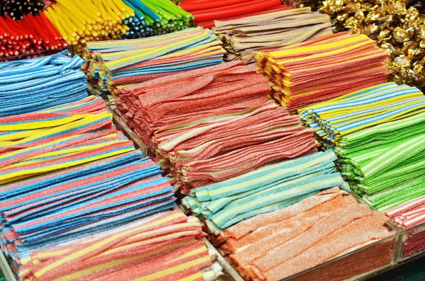 Muitos doces coloridos — Fotografia de Stock