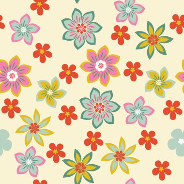 çiçekler ile sorunsuz şekilde