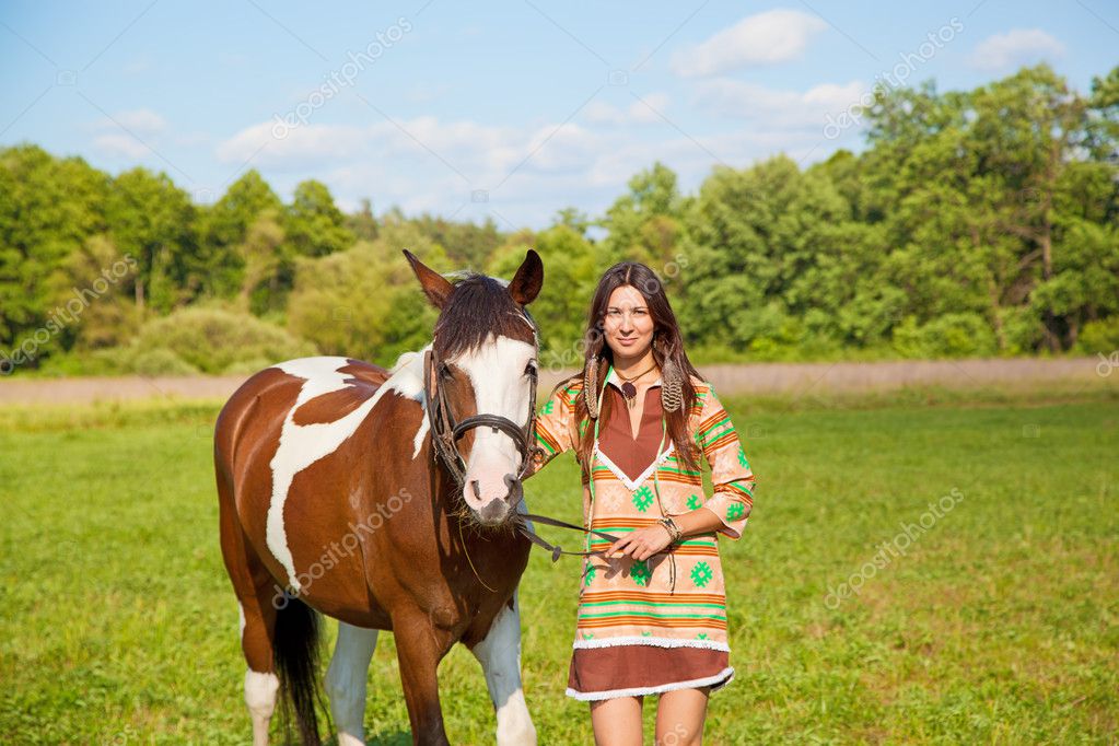 Ung flicka få som