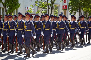 Akyar, Ukrayna - 9 Mayıs: zafer geçidi. kutlama