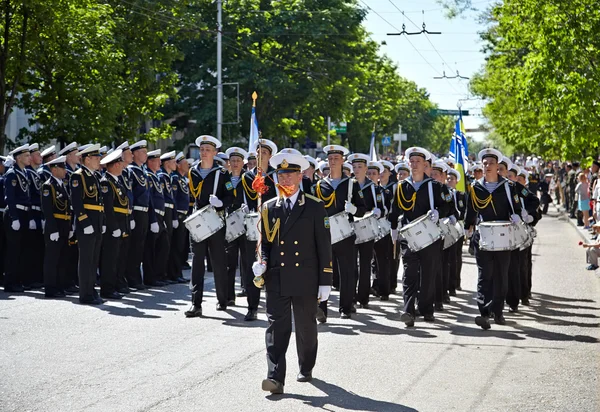 Sevastopol, Oekraïne--9 mei: overwinningsparade. viering van de — Stockfoto