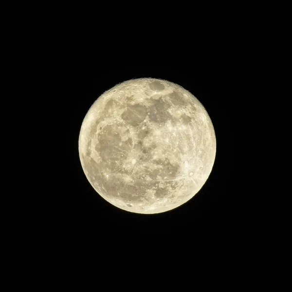 Full moon in dark night sky. Abstract background. — Stock Photo, Image