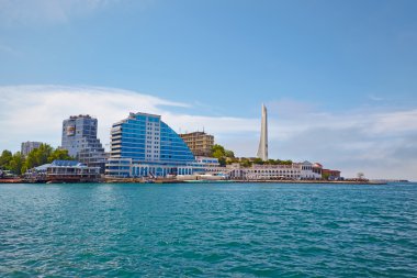 Akyar, Ukrayna - Mayıs 12: promenad deniz görünümü