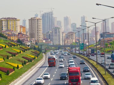 smog Ümraniye ilçesinde, köprü görüntüleme