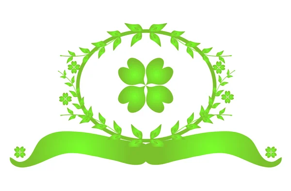 Four leaf clover — Stock Vector