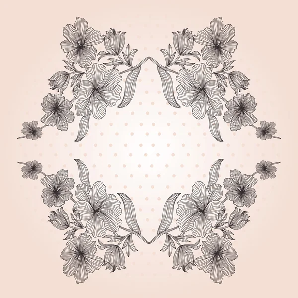 Cadre floral — Image vectorielle