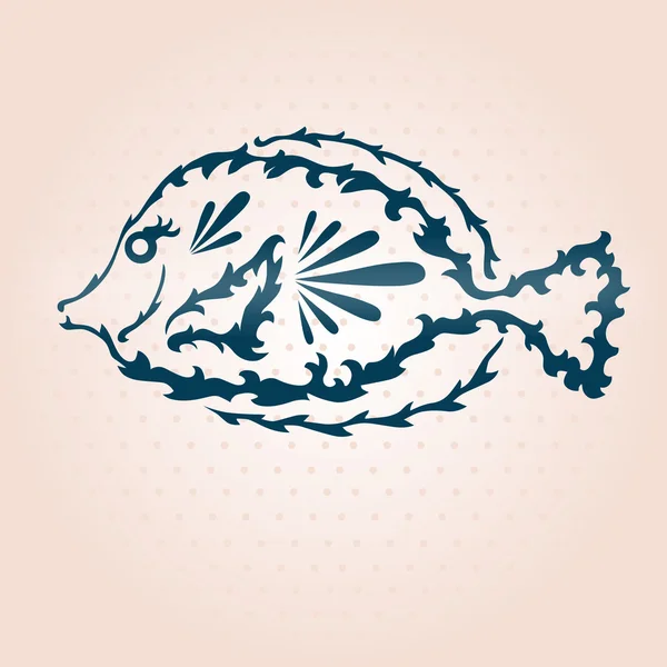 Poisson décoratif — Image vectorielle