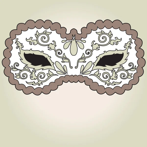 Máscara decorativa de carnaval — Vector de stock