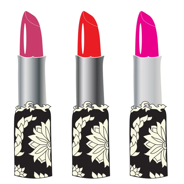 Decorative lipsticks — Stock Vector