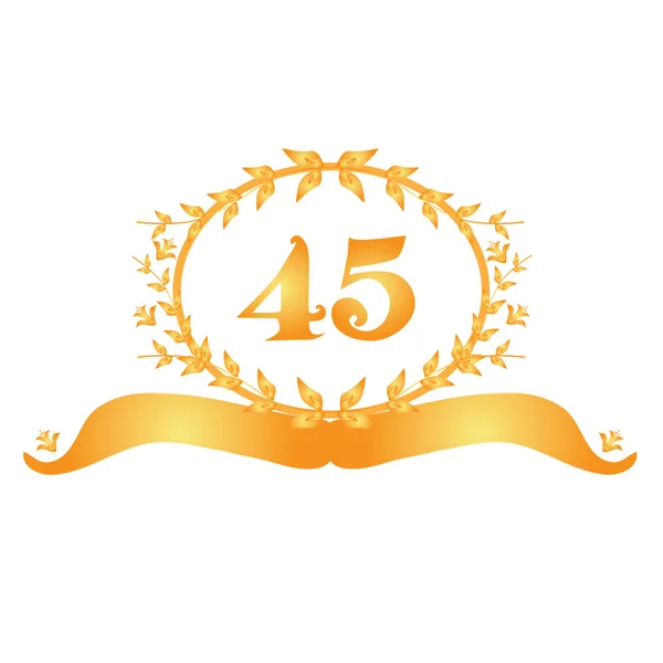 45th anniversary banner — Stock Vector © Chantall 30198523