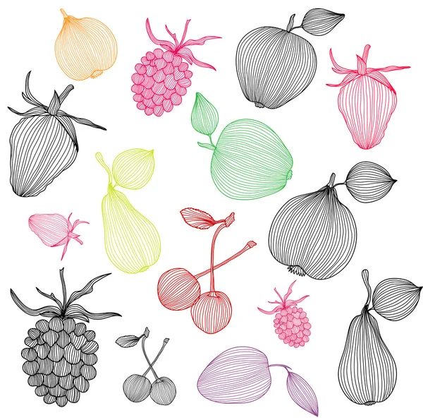 Декоративные фрукты — стоковый вектор