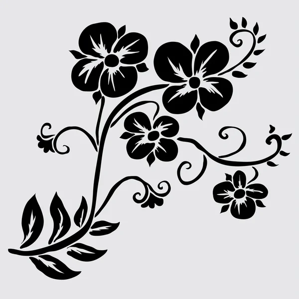 花の装飾 — ストックベクタ