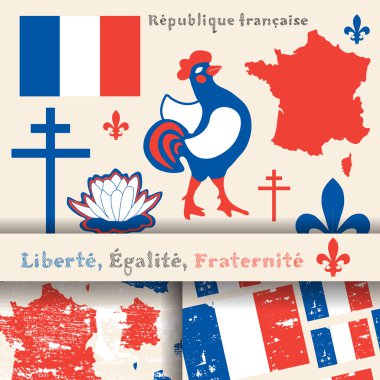 France symbols clipart