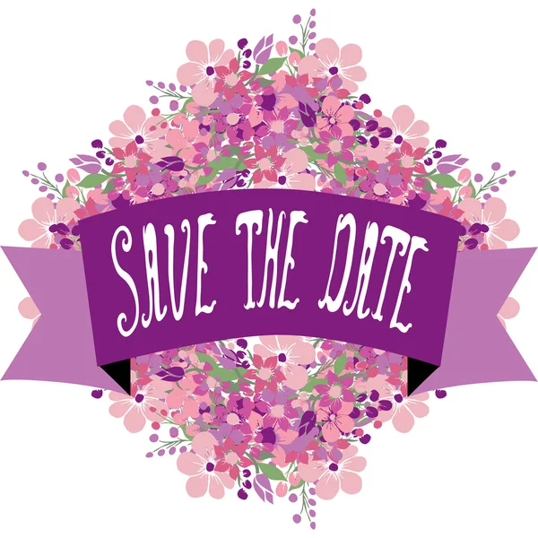 Save the date banner — Stock Vector