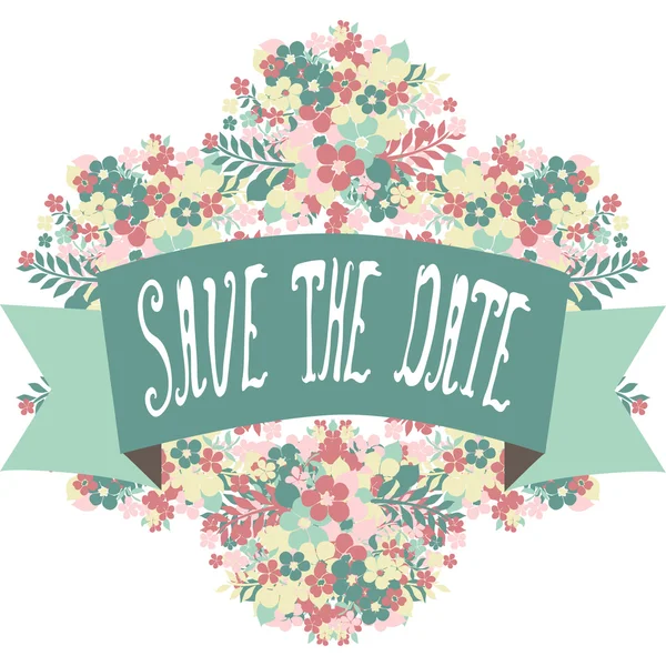 Save the date banner — Stock Vector