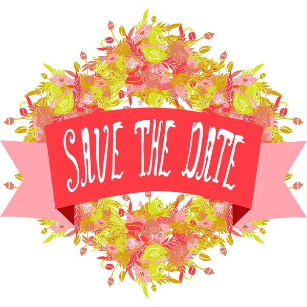 Save the date banner — Stock Vector