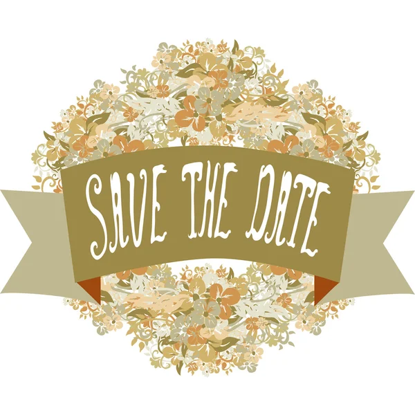 Save the date banner — Stock Vector