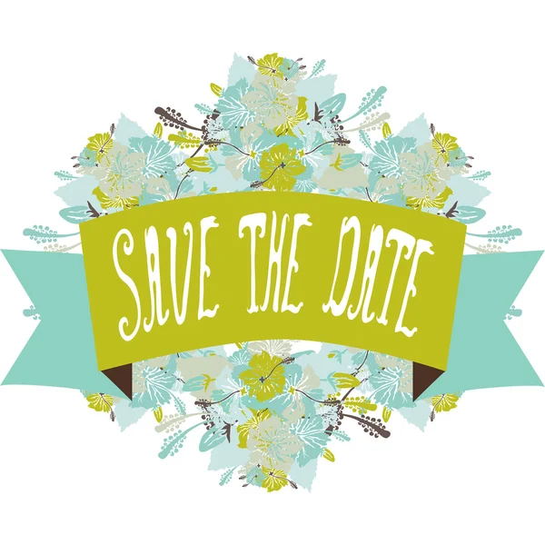 Save the date banner — Stock Vector