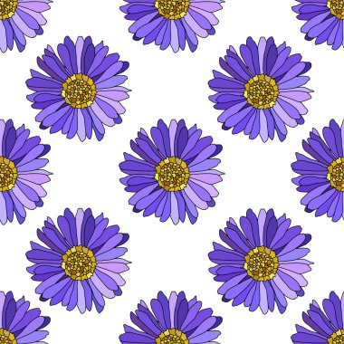 Mavi fındık çiçekleri ve tasarım elementleri olan zarif, pürüzsüz bir desen. Davetiyeler, kartlar, baskı, hediye paketi, imalat, tekstil, kumaş, duvar kağıtları için çiçek deseni