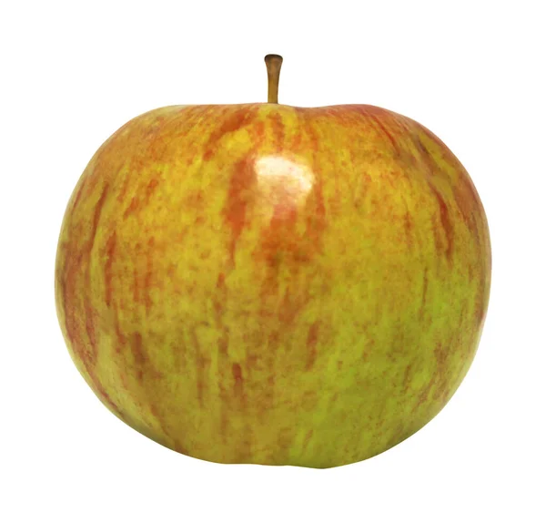 Zelené Červené Jablečné Ovoce Izolované Bílém Pozadí Přírodní Jídlo Pozadí — Stock fotografie
