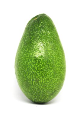 Avokado meyvesi beyaz arka planda izole edilmiş. Doğal gıda geçmişi. Meyve tasarımı ögesi